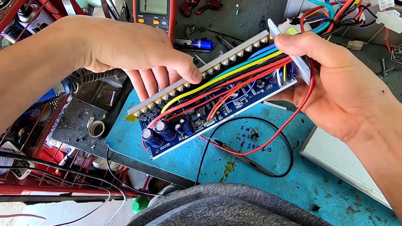 sửa ic /khiển/ bo bị nặng bánh cho 1 em fan