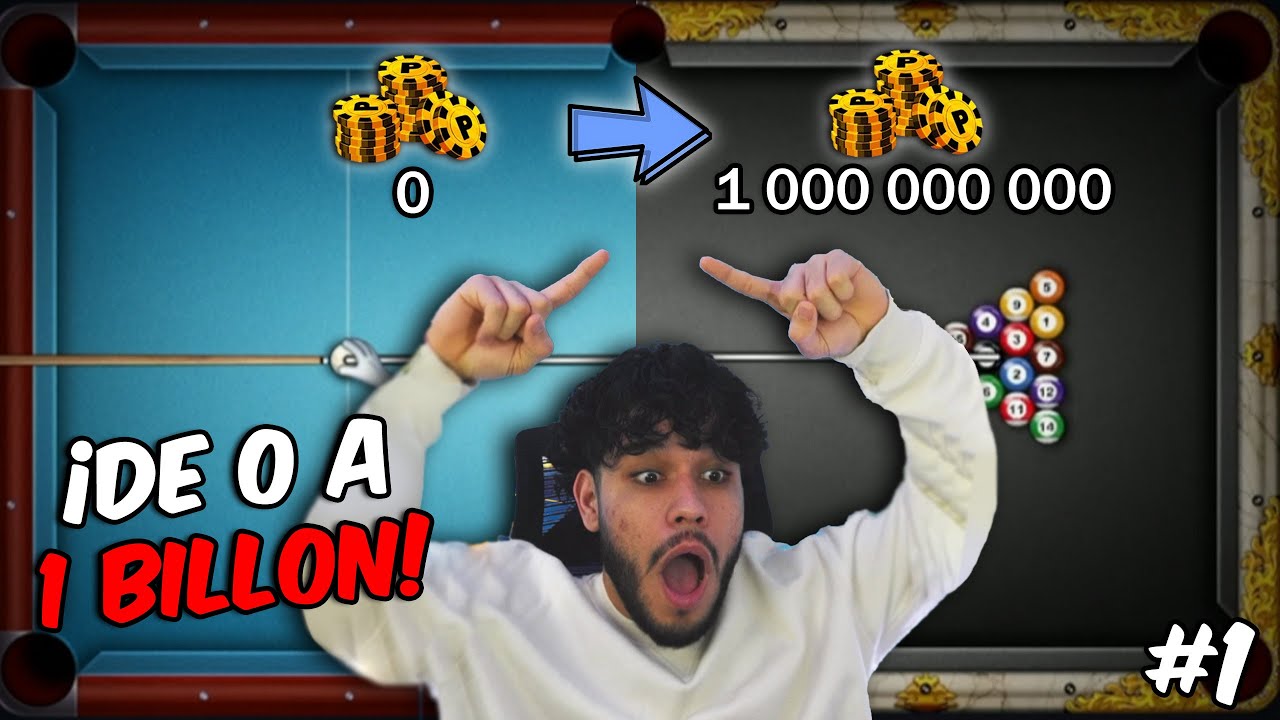 DE 0 MONEDAS A 1 BILLÓN DE MONEDAS EN 8 BALL POOL