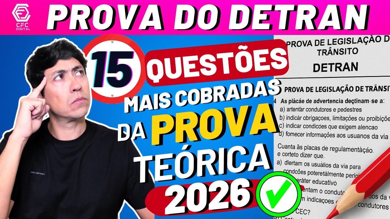 SIMULADO CNH DO BRASIL: PRIMEIROS SOCORROS QUEST&Otilde;ES MAIS COBRADAS NA PROVA 2026 - PROVA DO DETRAN