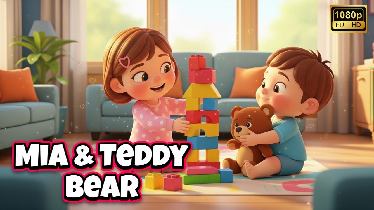Mia and Teddy Bear | Kids Morning Routine Song | Mia Magic World