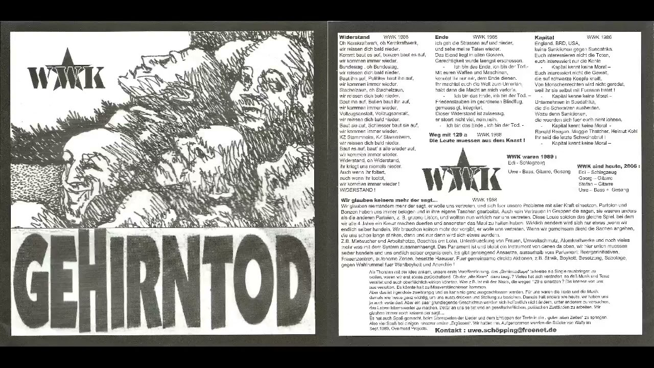 WWK - Gehirntod EP (Hardcore Punk Germany)