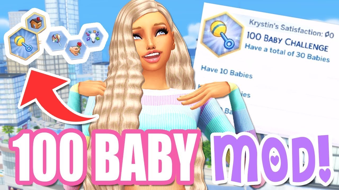 100 BABY CHALLENGE MOD REVIEW!! The Sims 4 MUST HAVE MOD