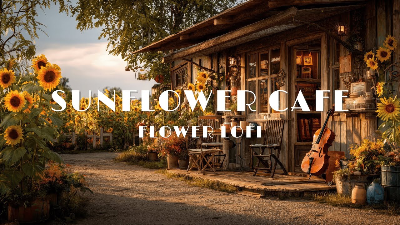 Sunflower Café Lofi 🌻 Тёплое Утро 🎧 Спокойные и Радостные Биты ☀️ Кофейная Музыка