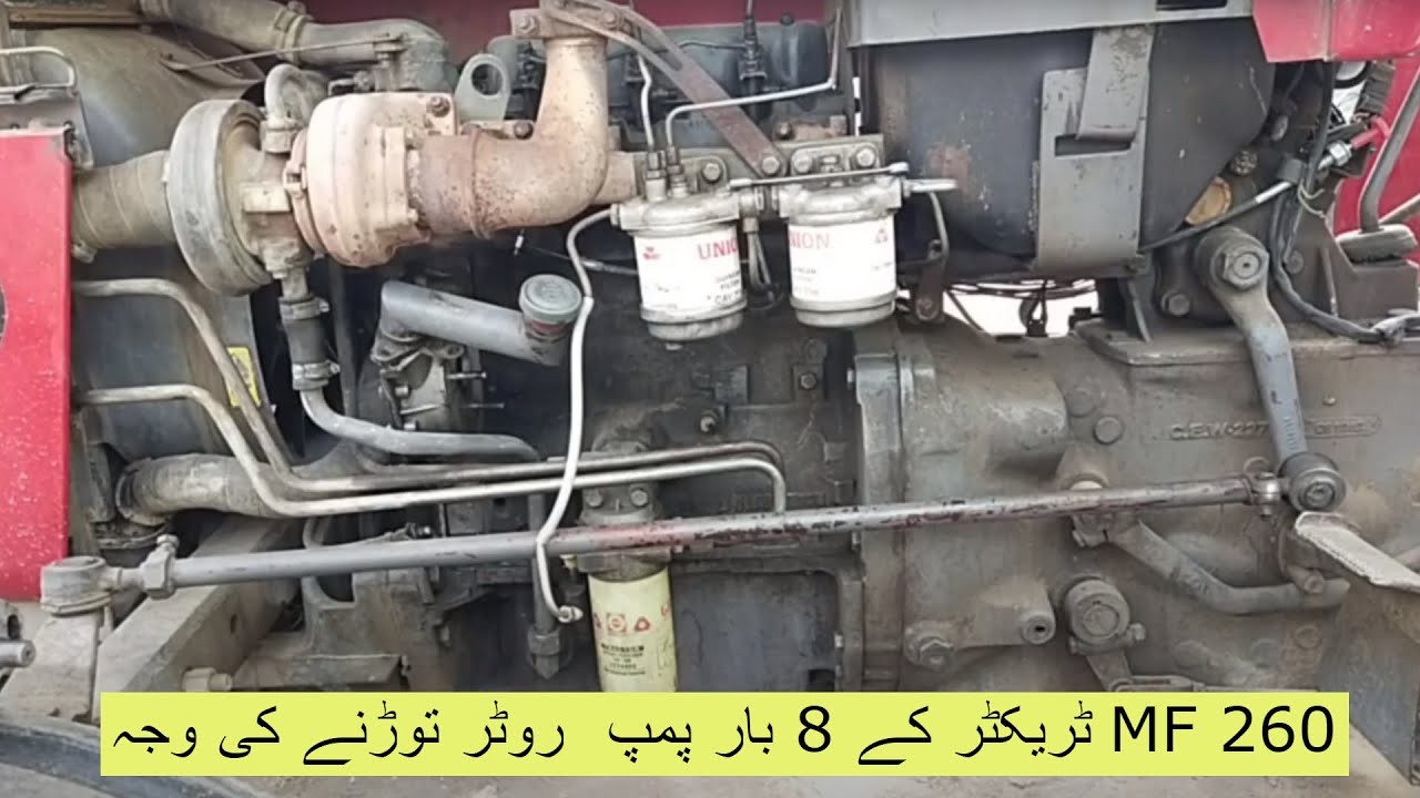 MF 260 Tractor Pump's rotor broken 8times, the reason is??