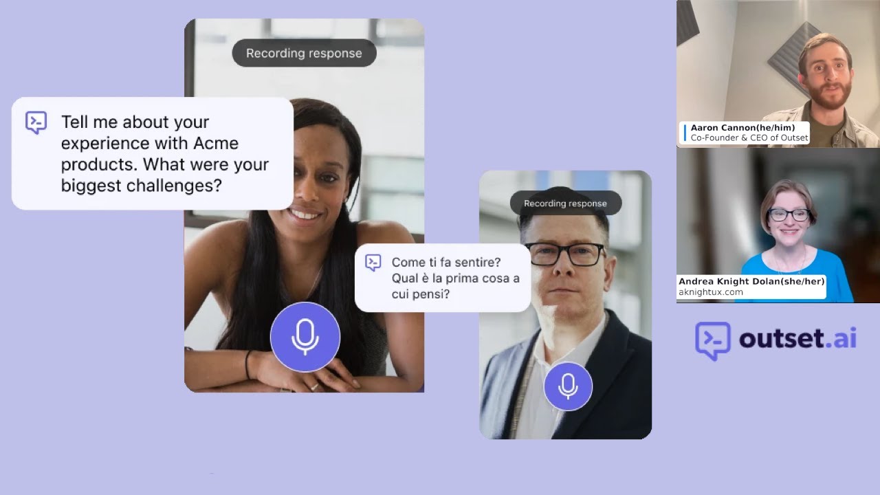 AI & UX research: Outset.ai demo