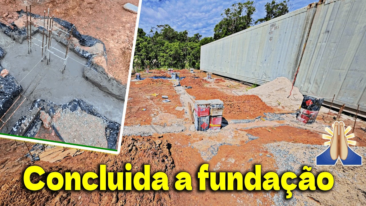 Fundação concluida graças a Deus