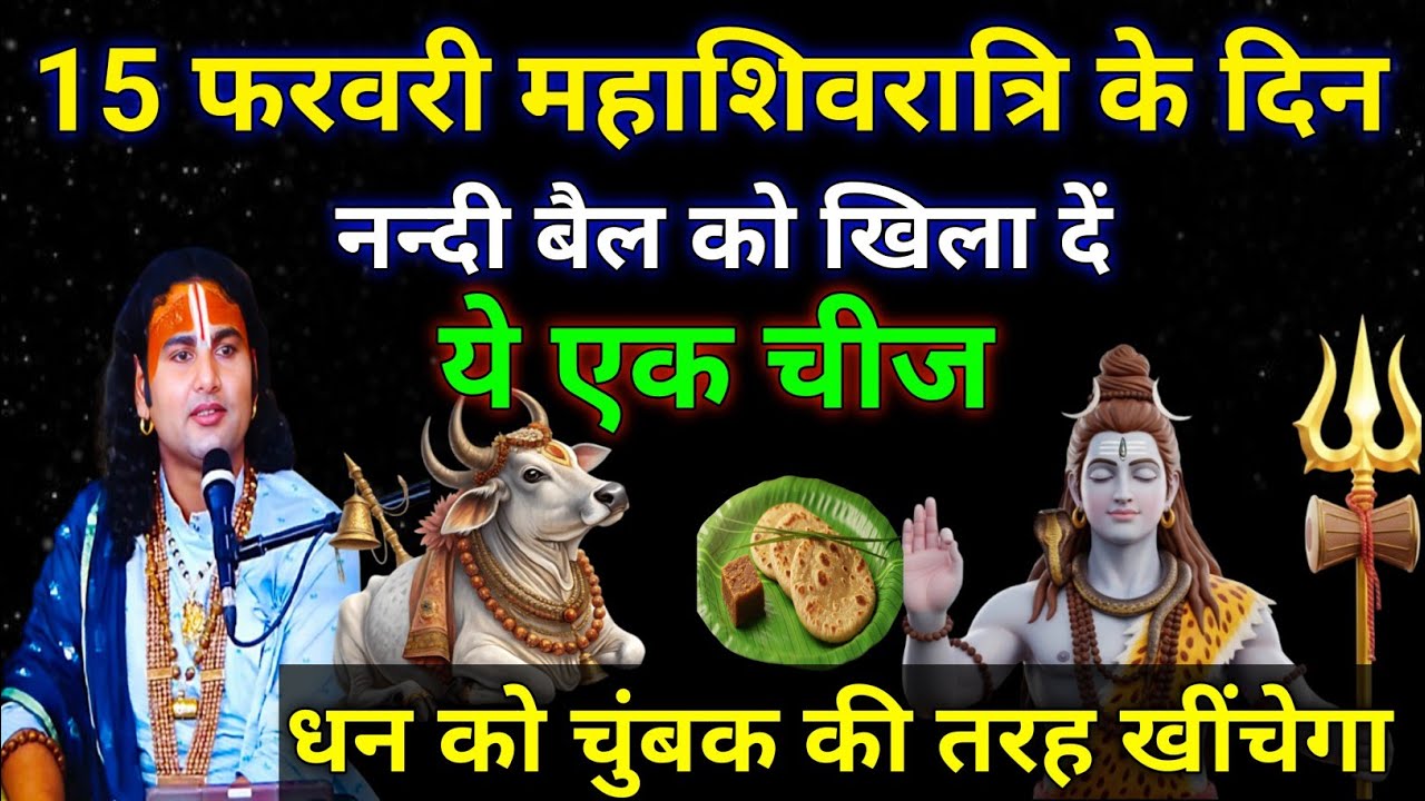 15 फरवरी महाशिवरात्रि के दिन, नन्दी बैल को खिला दे ये एक चीज। धन चुंबक की तरह खींचा चला आयेगा।