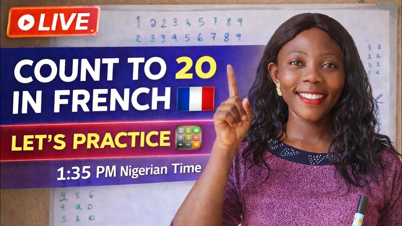 @GenyFrench is live🇫🇷 Learn French Numbers 1–30 |Les nombres 1 à 20 #youtubevideos #nombres#learning