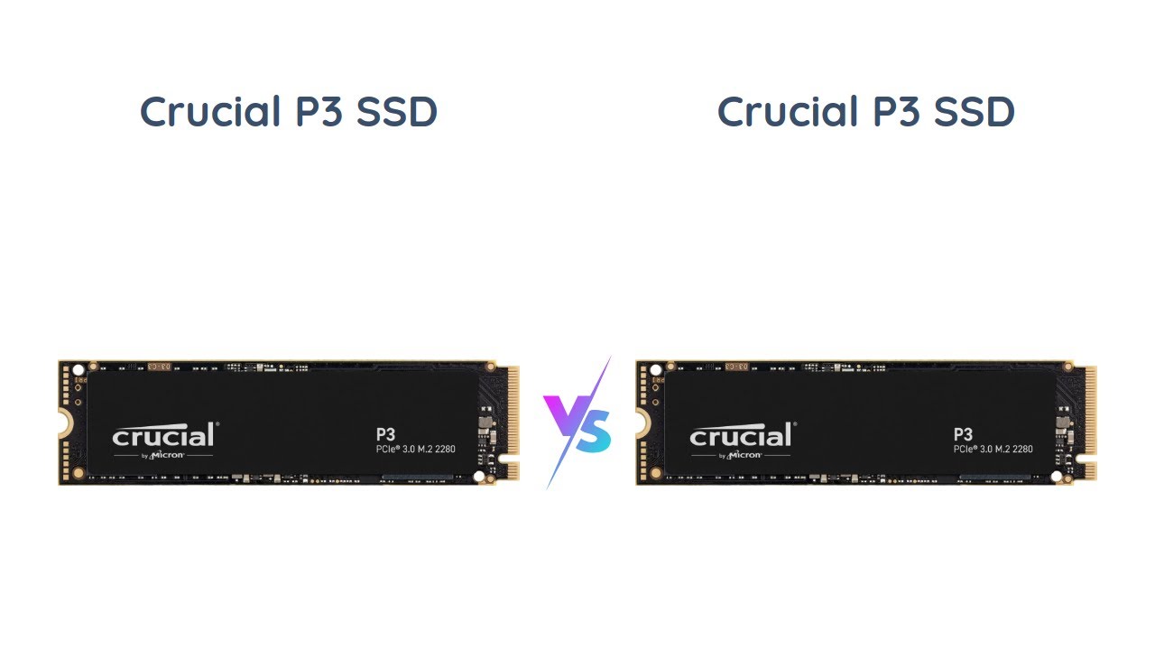 Crucial P3 500GB vs 1TB PCIe Gen3 NVMe M.2 SSD - Speed, Storage, and Longevity Comparison