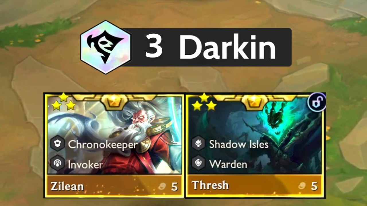 3 Darkin + 3-Star Thresh + 3-Star Zilean!