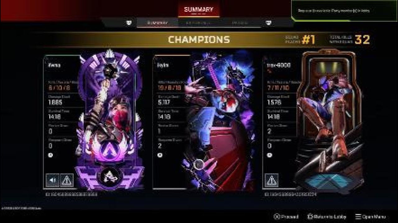 The number 1 console preds return to apex legends ranked..