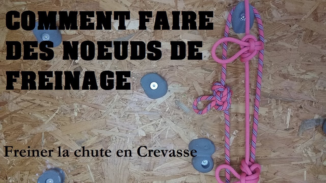 Comment faire des nœuds de freinage. Tutto Alpinisme 19 EVOLUTION
