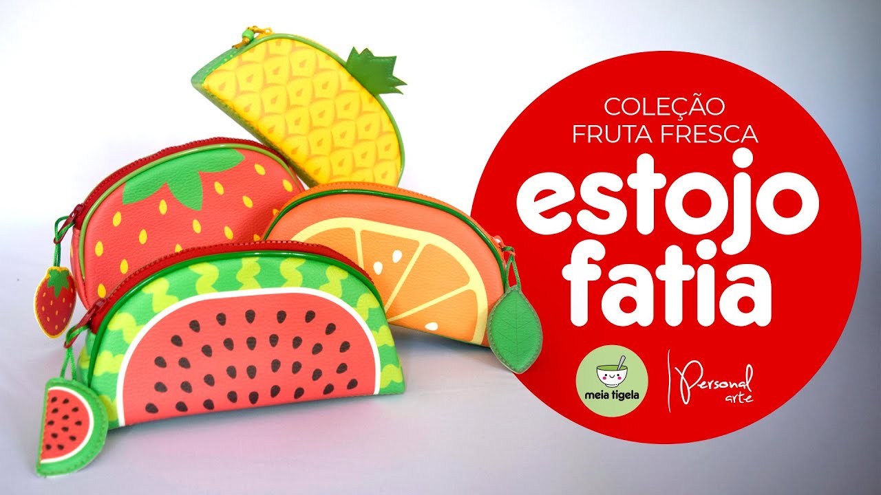 Estojo Fruta Fresca (parceria Personal Arte) - MOLDE GRATUITO