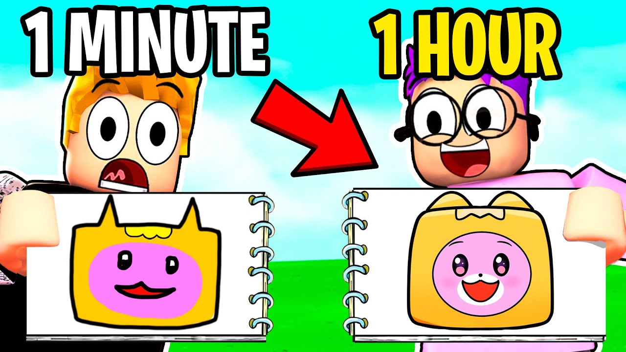 Челлендж Roblox SPEED DRAW!? (ЧЕЛЛЕНДЖ РИСОВАНИЯ LANKYBOX!)