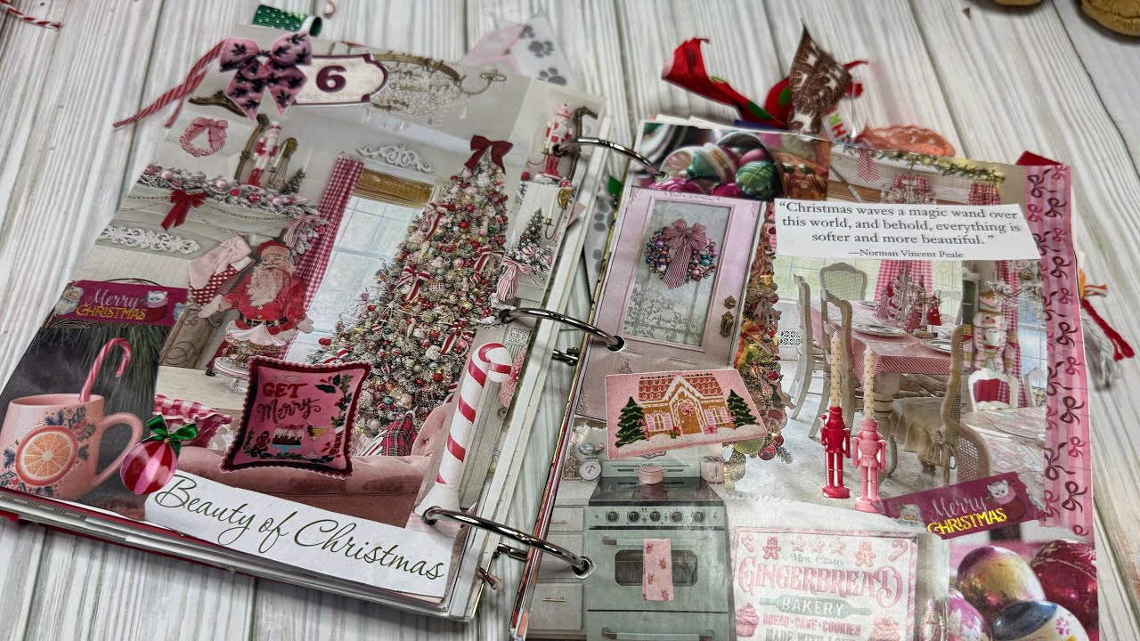 Ежедневник за декабрь, день 6 - #gluebook #gluebookjournaling #pinkchristmas