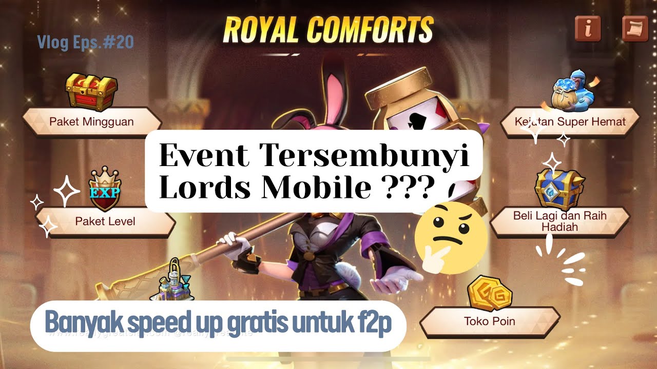 Lords Mobile - Royal Comforts (event terbaru untuk akun baru)