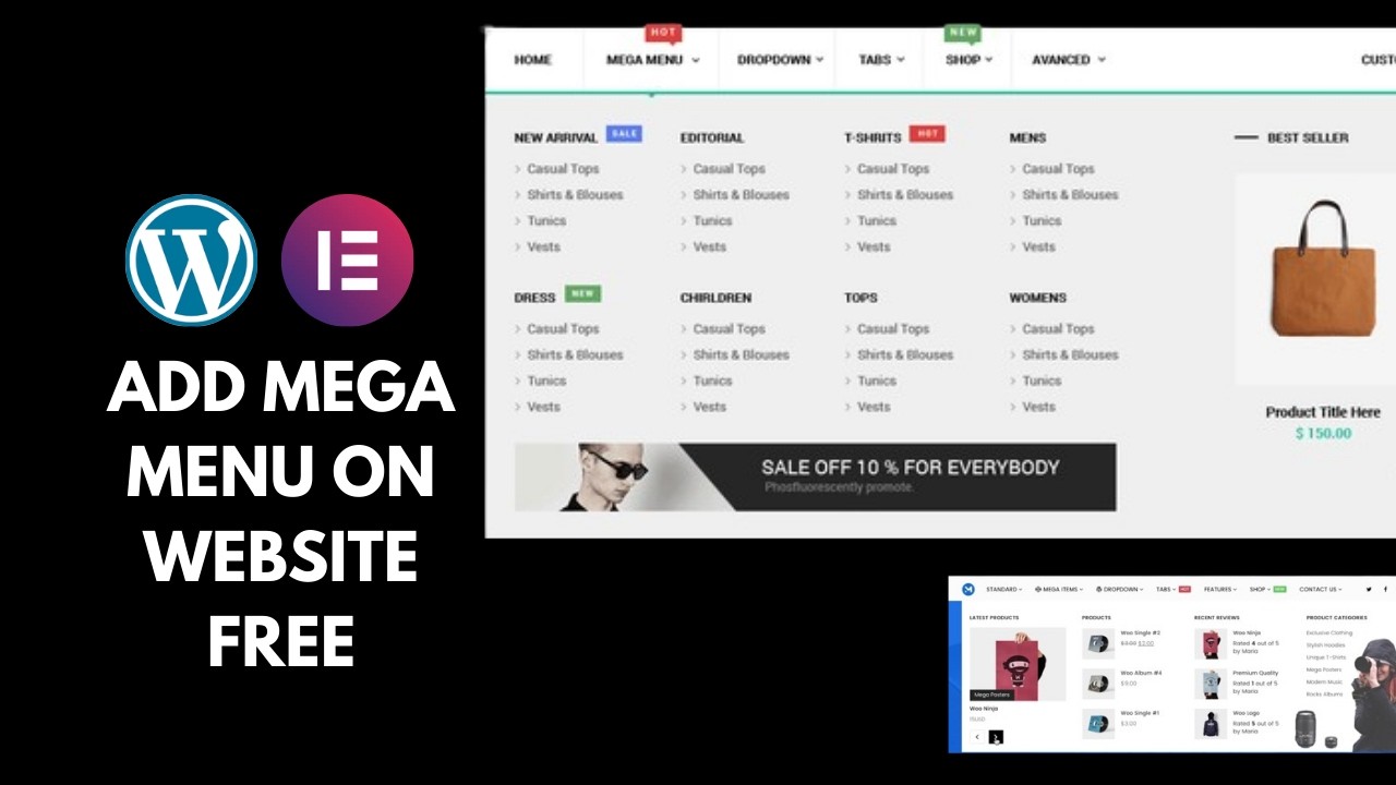 How to make a Mega Menu in Elementor for FREE - 2024
