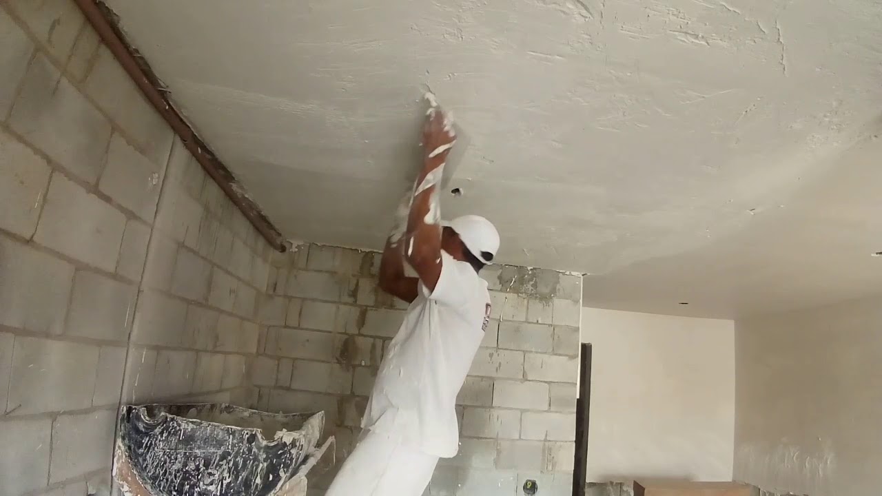 GESSO LISO NA LAJE DE EPS, PASSO A PASSO.