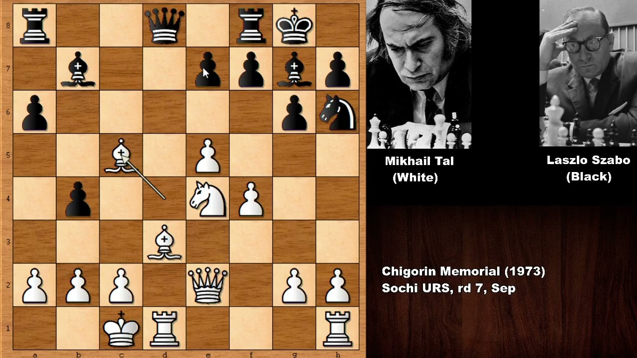 Mikhail Tal vs Laszlo Szabo - Chigorin Memorial (1973)
