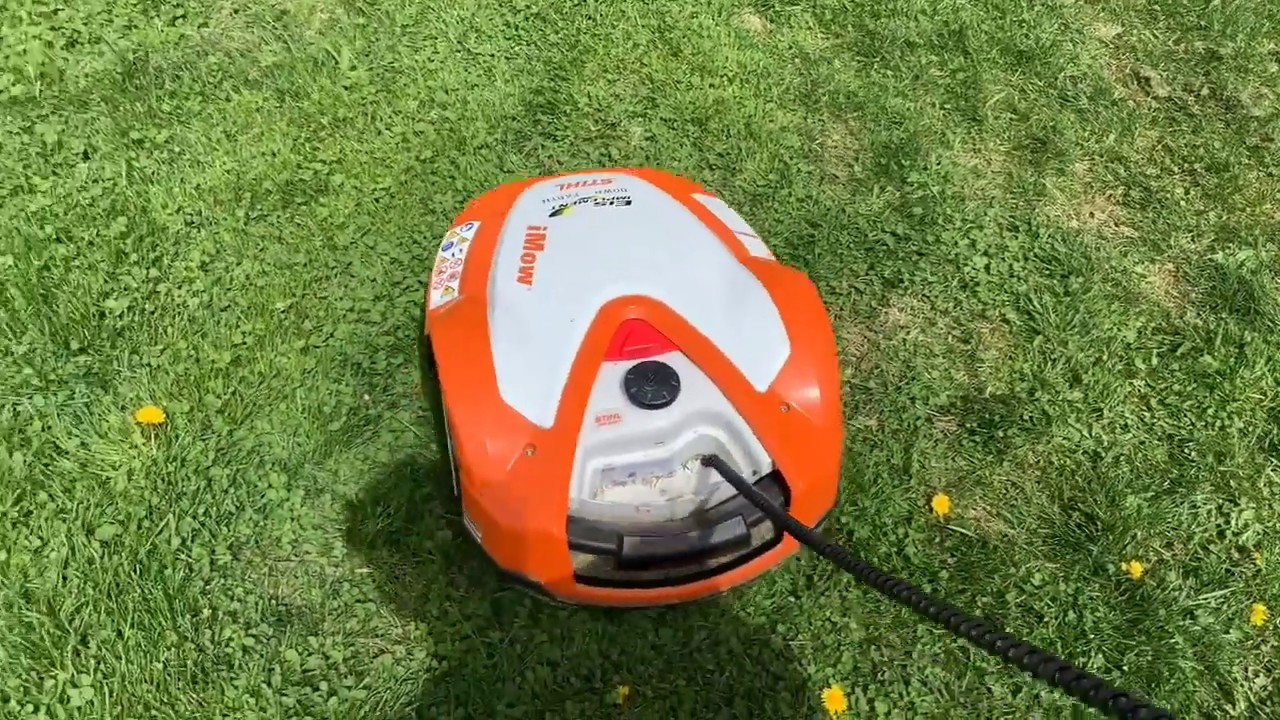 Manually control and steer STIHL iMow RMI 632 robotic lawn mower