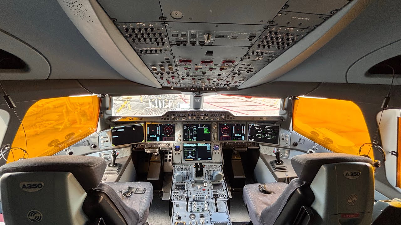 Airbus A350 ECAM system pages