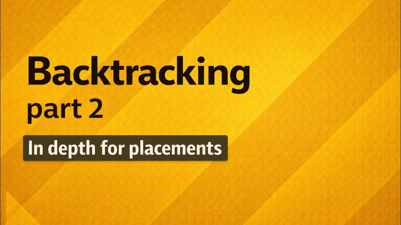 Backtracking Lecture 2 🔥 | Subsets Problem Explained with Recursion Tree | DSA Series