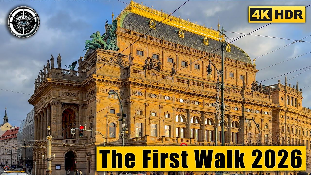 Prague 2026 First Walk: Holiday Spirit & Post-New Year Reality | 4K ASMR