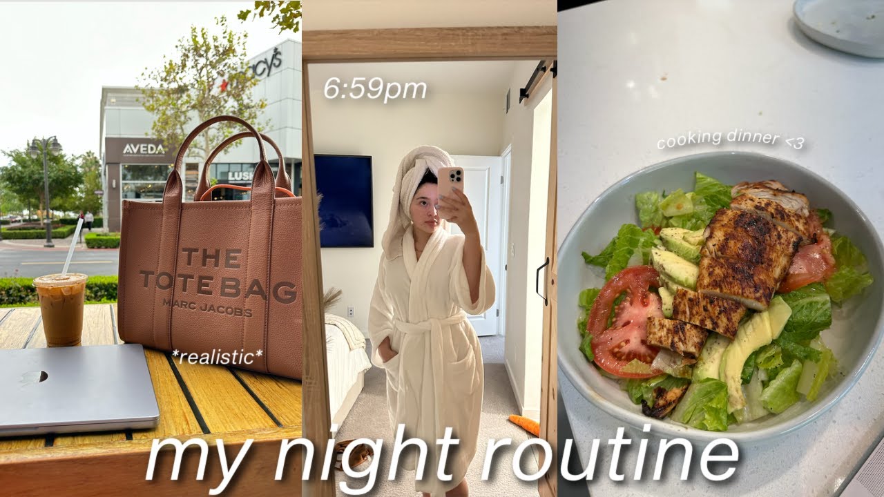 my 7pm *work* night routine | dinner, cleaning, cafe