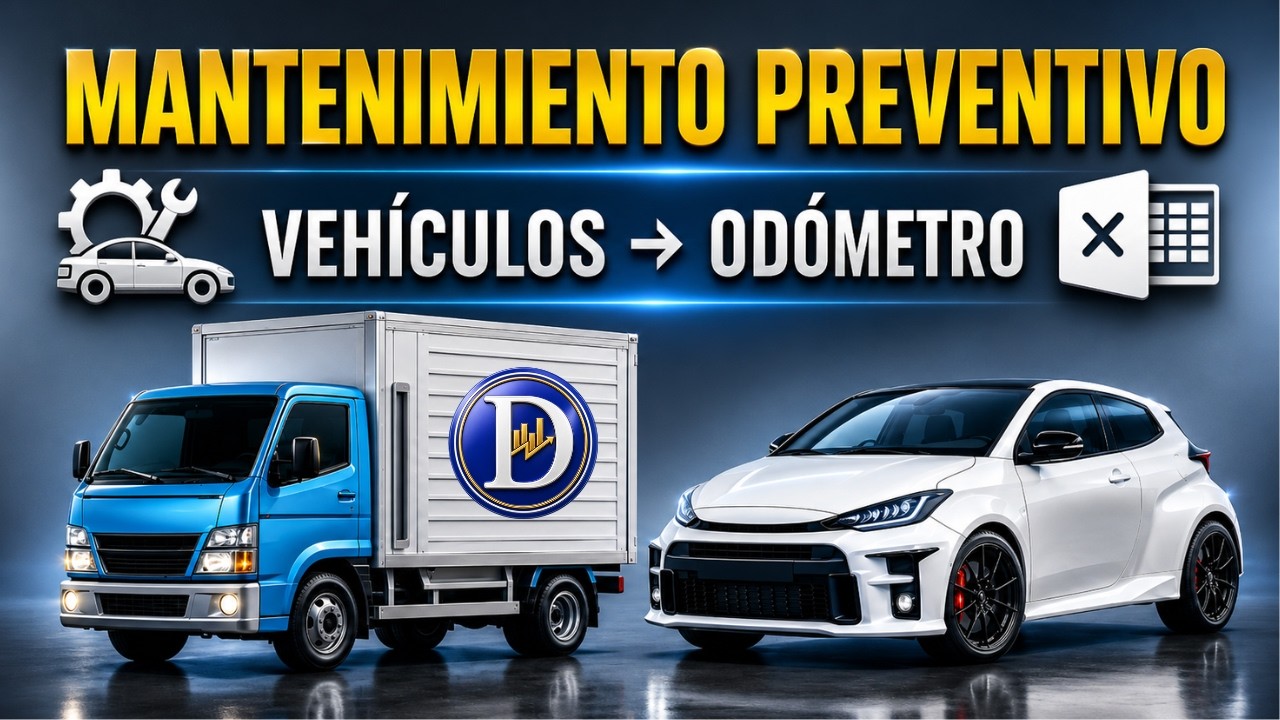 🚗 MANTENIMIENTO PREVENTIVO DE VEHÍCULOS EN EXCEL | Cronograma Semanal Dinámico 🛠️
