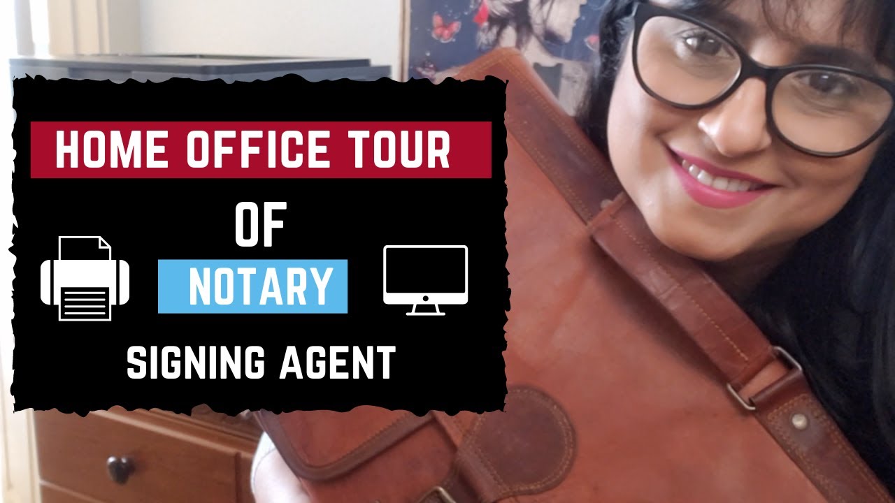 Notary Loan Signing Agent Home Office Tour