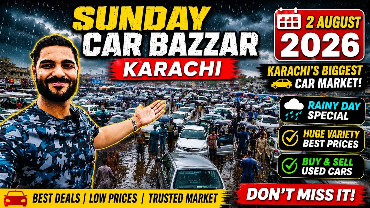 Sunday car Bazzar | cheap price cars for sale in Pakistan update 2 August 2026 #sundaycarmarket #car
