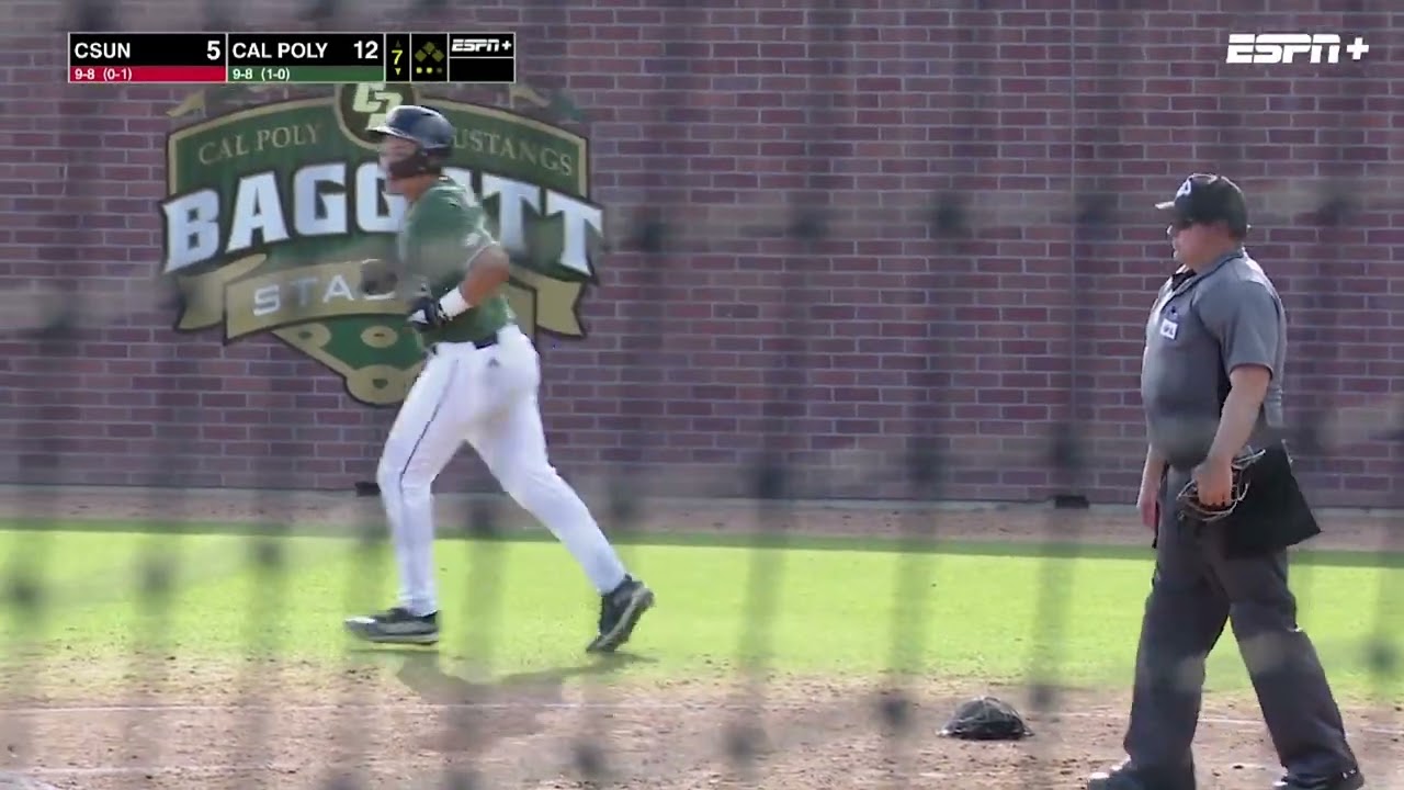 Cal Poly vs. CSUN, Baseball Highlights -- Mar. 16th, 2024