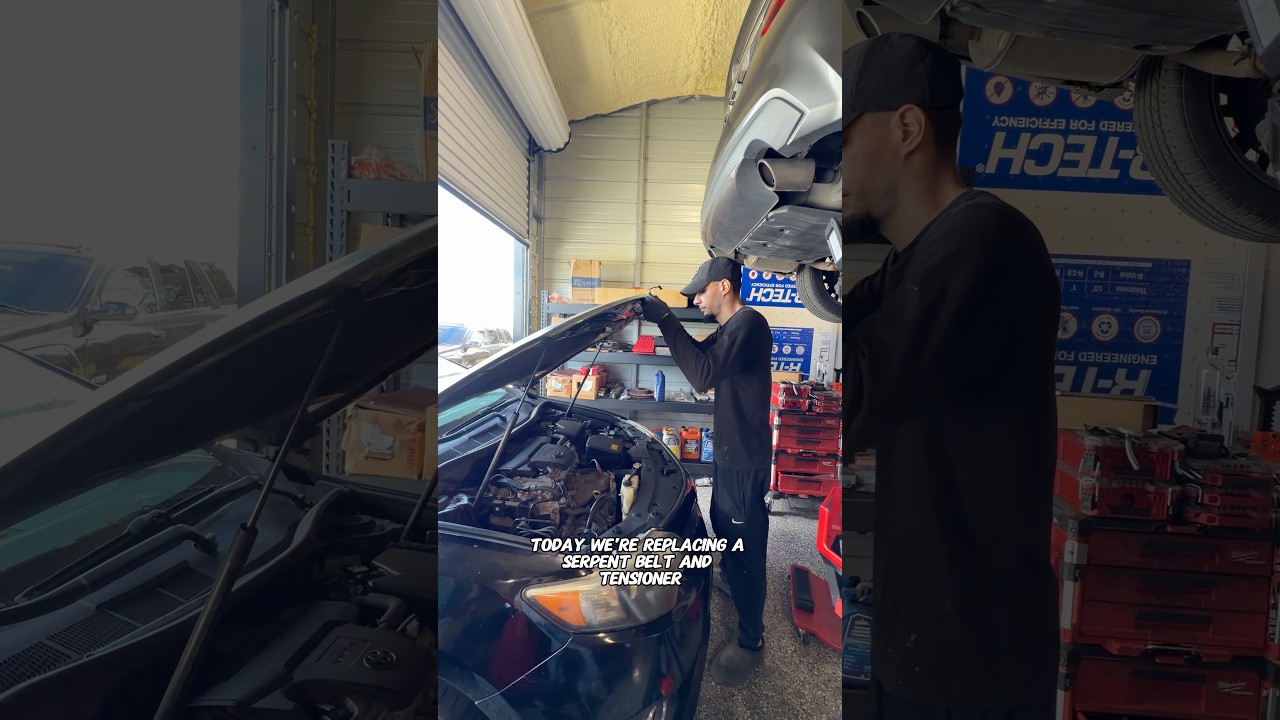 Replacing the serpentine belt and tensioner 2012 Toyota Camry