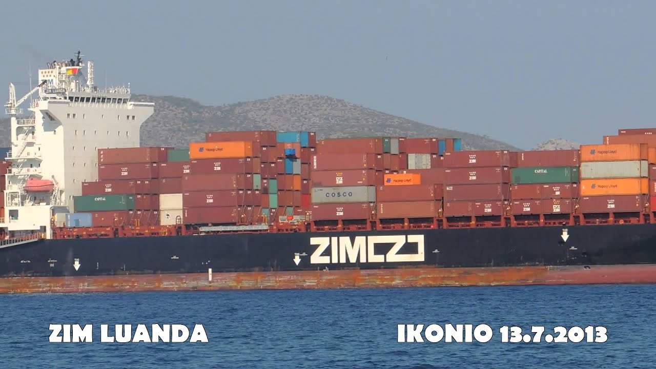 ZIM LUANDA arrival at  Piraeus Container terminal