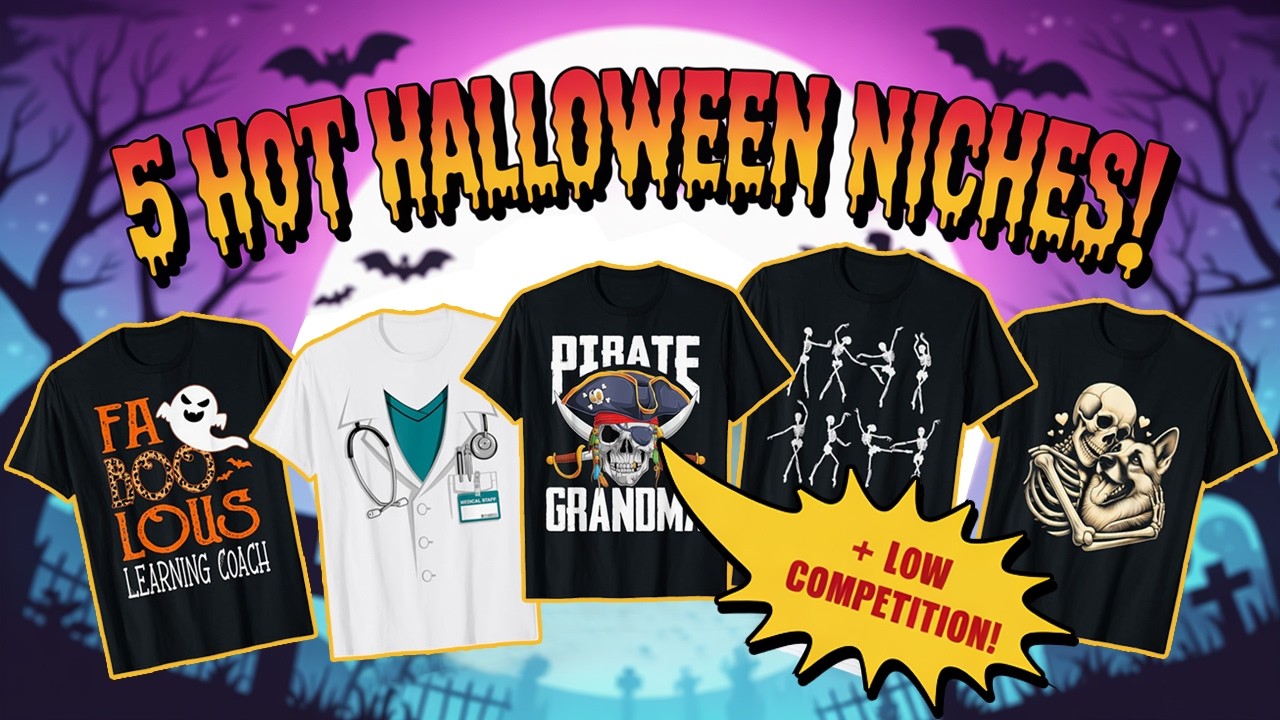 5 Halloween Niches You MUST Upload Before October (High Demand + Low Competition)