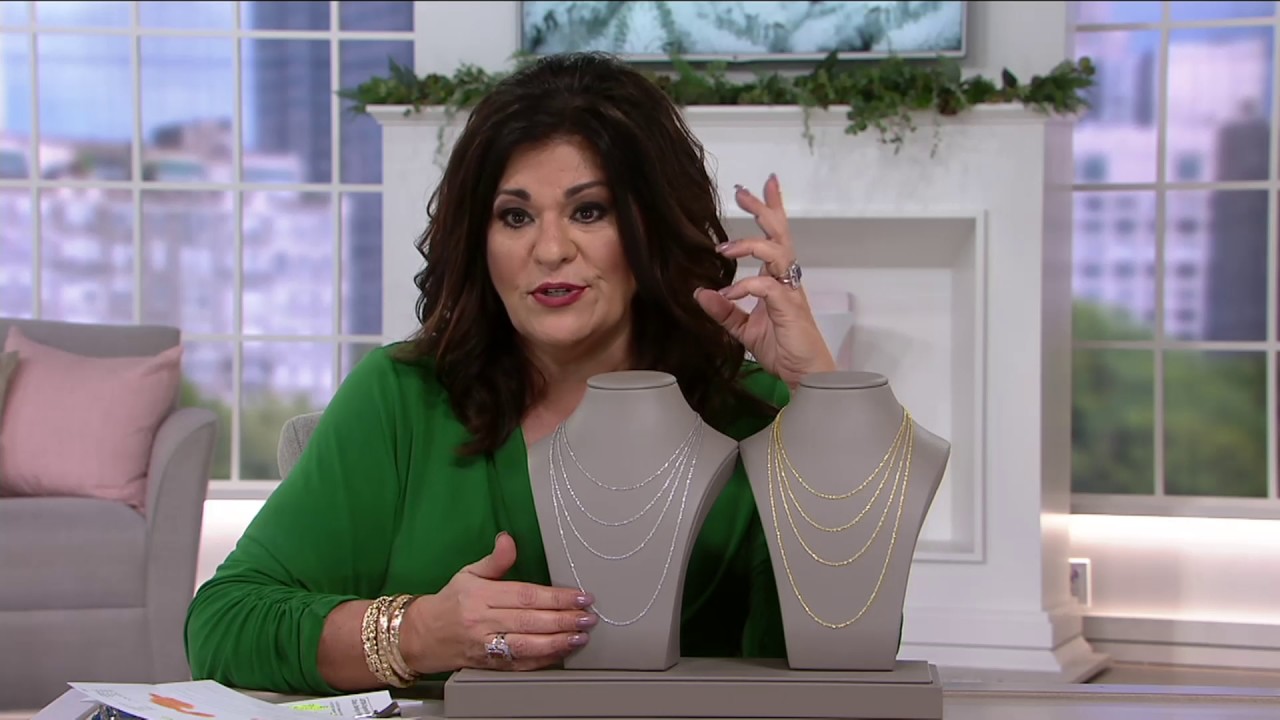 Vicenza Gold Singapore Chain Necklace 14K Gold on QVC