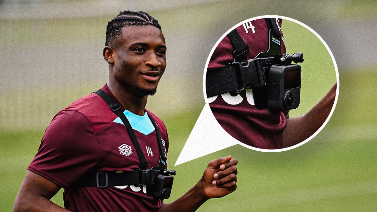Mohammed Kudus wears a body camera during training | MoPro offers an exclusive view 🎥⚒