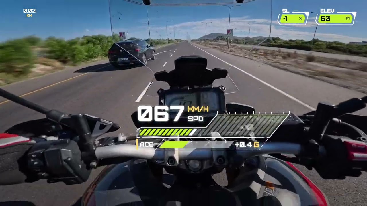 Testing the Insta360 Ace Pro 2 GPS stats Speedo