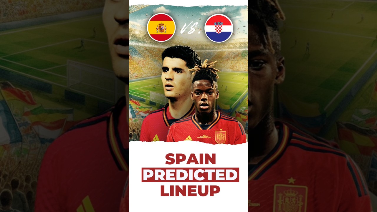 Spain Predicted Lineup vs. Croatia: Nico Williams & Lamine Yamal to Start | Euro 2024