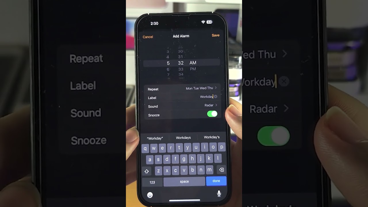 Как установить будильник на iPhone!