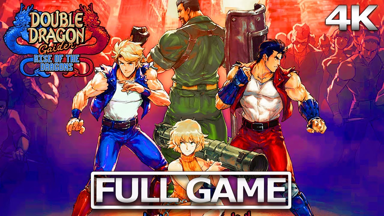DOUBLE DRAGON GAIDEN: RISE OF THE DRAGONS Full Gameplay Walkthrough / No Commentary 【FULL GAME】4K