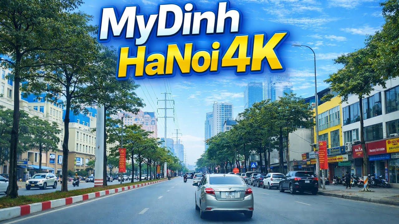 Driving POV in Hanoi 4K | Exploring My Dinh District – Real Vietnam City Traffic