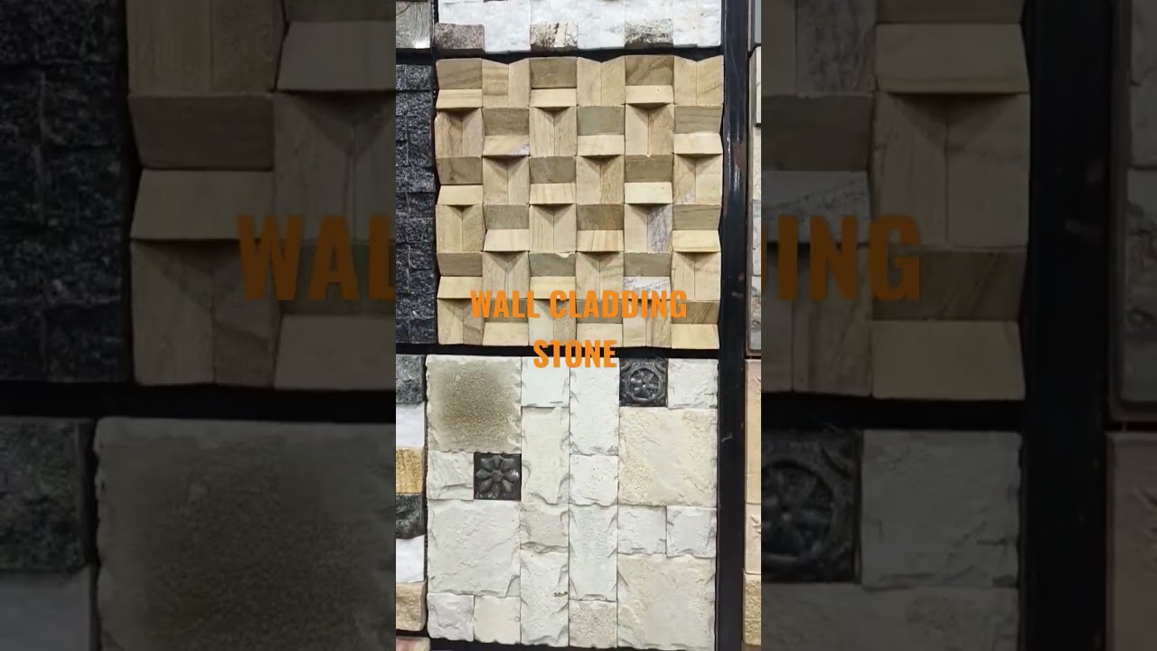 TV UNIT STONE CLADDING DESIGNS -8939831284 #aamphaatiles  #aamphaaprojects