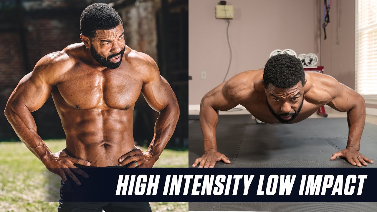 High Intensity Low Impact Bodyweight Workout (No Jumping + No Equipment!) | FOLLOW ALONG