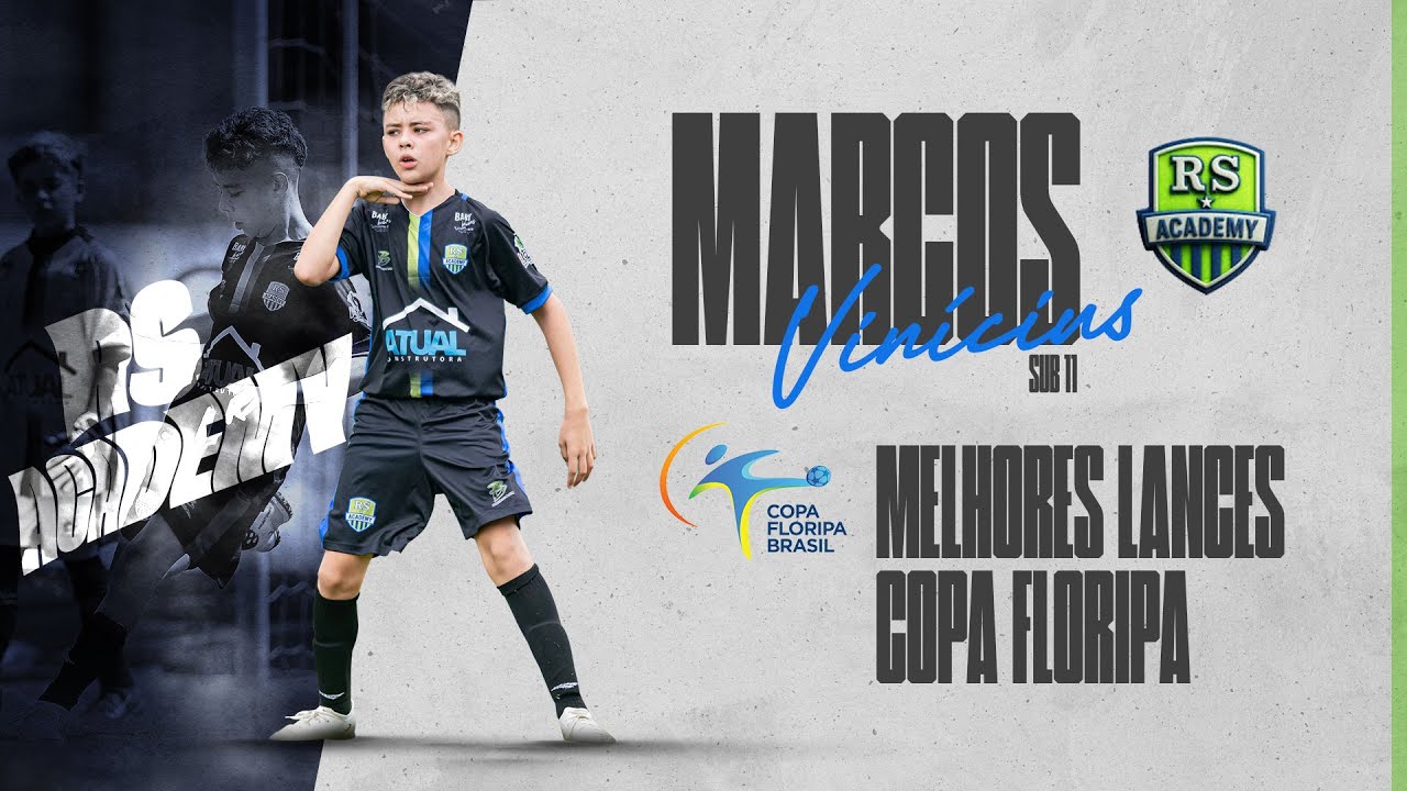 MARCOS  VINÍCIUS -  MELHORES LANCES - COPA FLORIPA - RS ACADEMY | ATLETA SUB 11