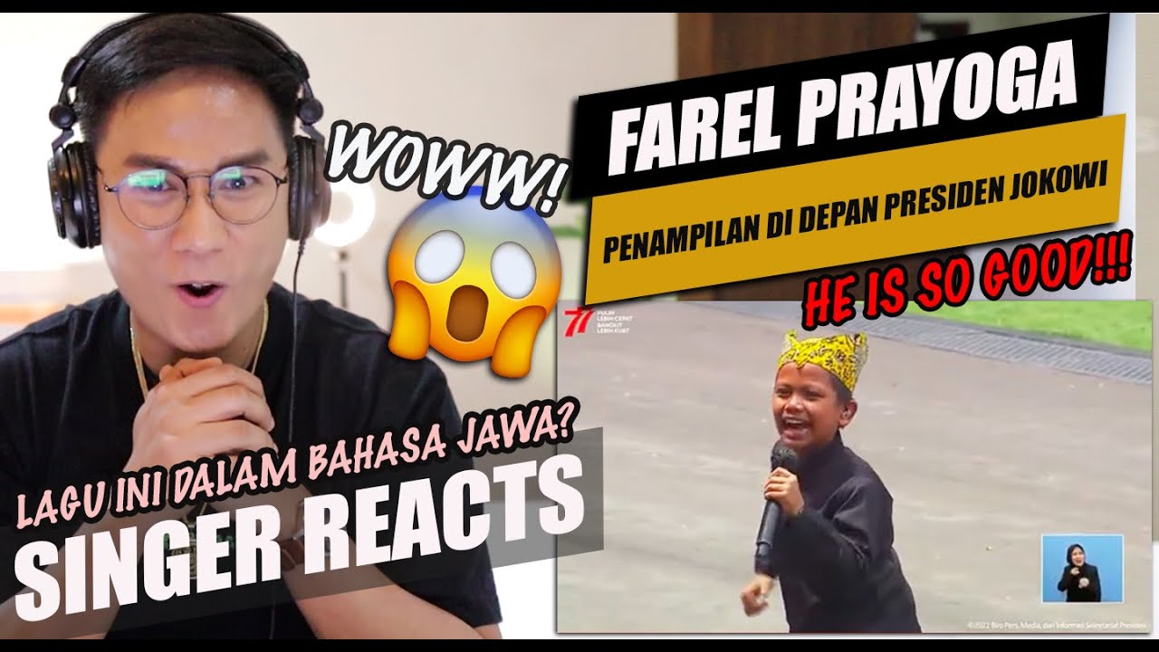 PENAMPILAN FAREL PRAYOGA - OJO DIBANDINGKE - DI DEPAN PRESIDEN JOKOWI | SINGER REACTION
