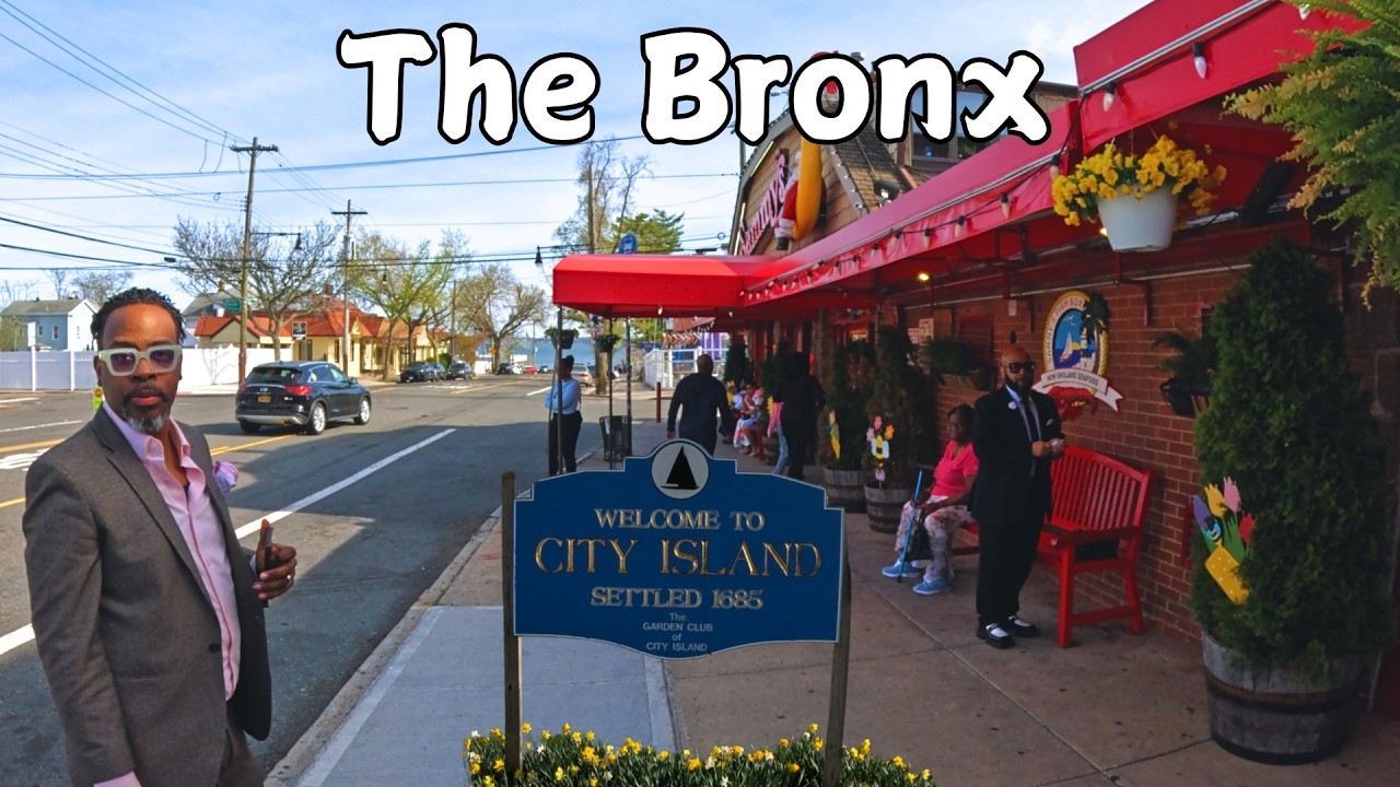 City Island Walking Tour in The Bronx 🏡🚶🏽‍♂️New York City in 4K