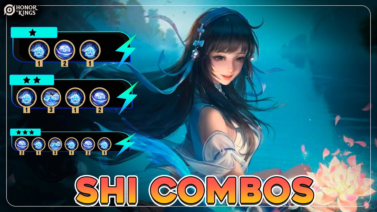 SHI COMBOS | EASY - HARD | HONOR OF KINGS | 王者榮耀