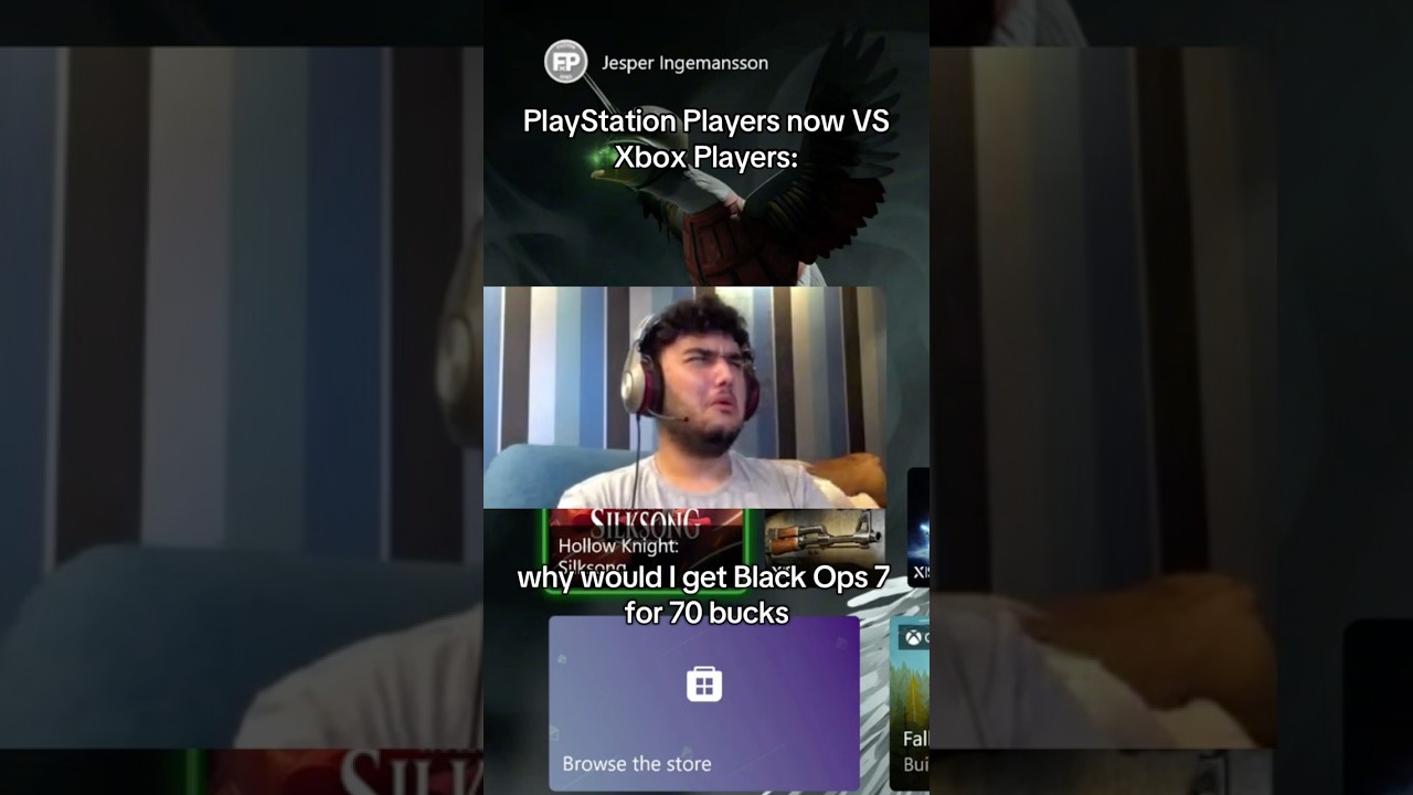 PlayStation Players now VS Xbox Players 😭 #playstation #psplus #ghostofyotei #xbox #gamepass #skit