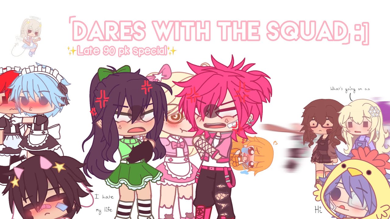 ✨Dares with the squad🌈 || ✨late 90k special✨ || Ft: Inquisitormaster and the squad || Gacha club✨